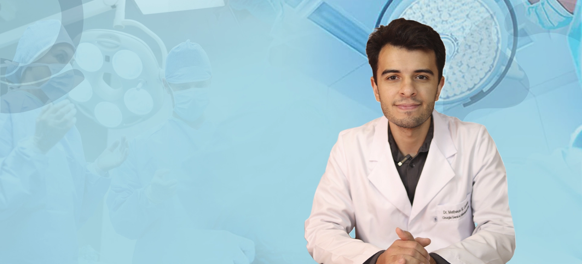 Dr. Matheus Carvalho — cirurgião em ambiente cirúrgico